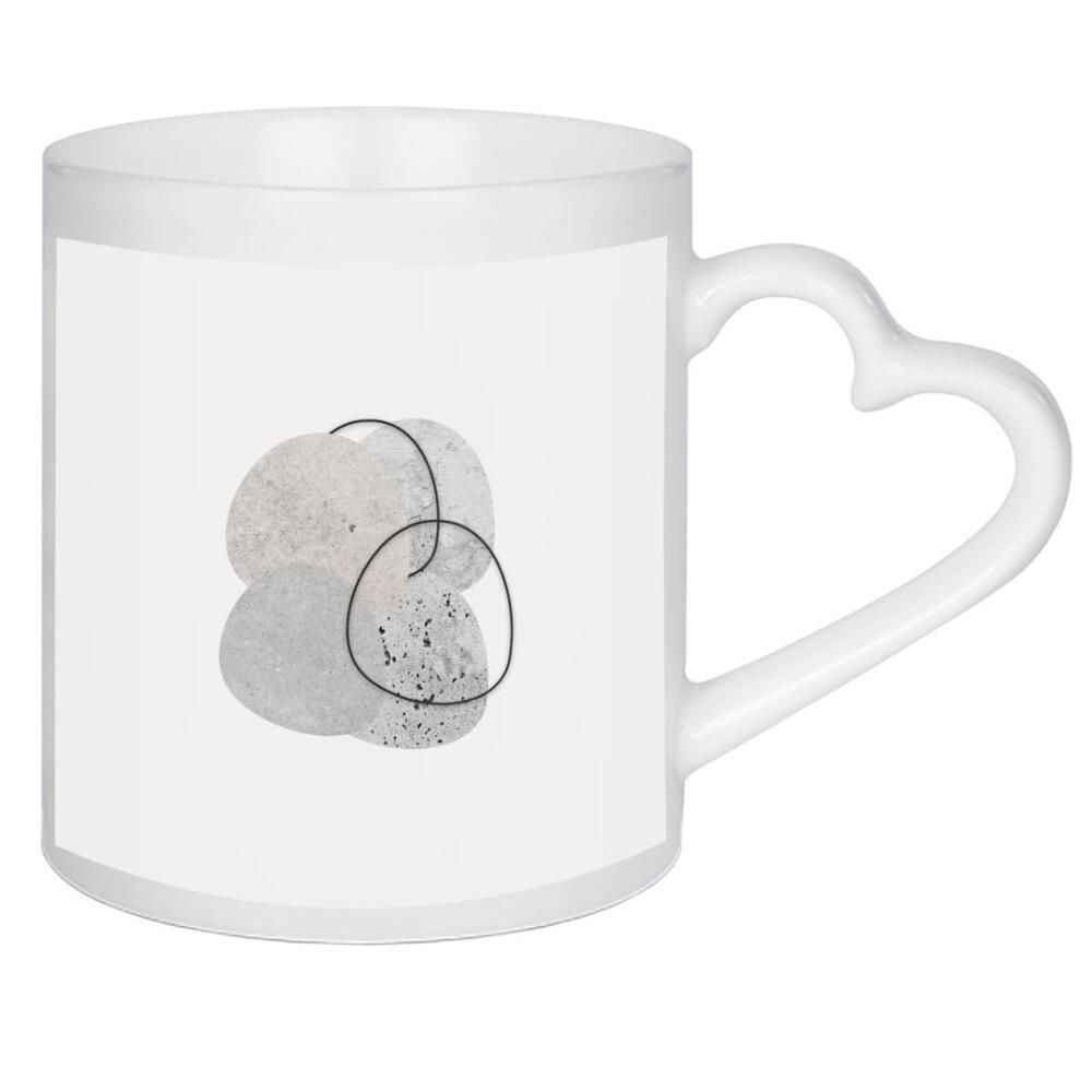 Herztasse "Geometrische konkrete Kunst" artboxONE - Abstrakt,Marmor
