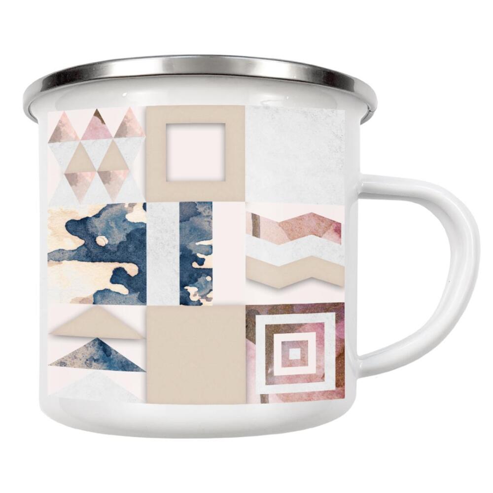 Emaille Tasse "Geometrische Form" artboxONE - Abstrakt