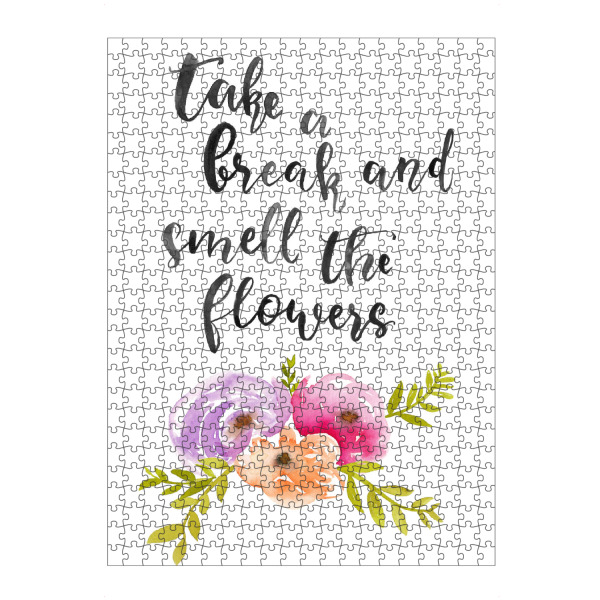 artboxONE Puzzle "Take A Break" artboxONE - Typografie,Natur,Floral