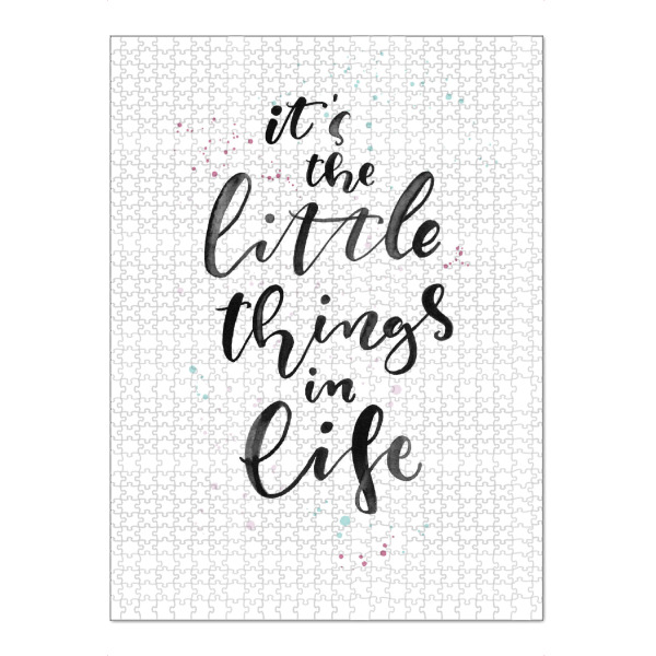 Puzzle Ravensburger "The Little Things" artboxONE - Typografie,Schwarzweiß
