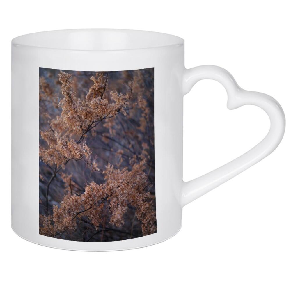 Herztasse "Getrocknete Blätter Äste" artboxONE - Natur - Getrocknete blätter äste,Natur