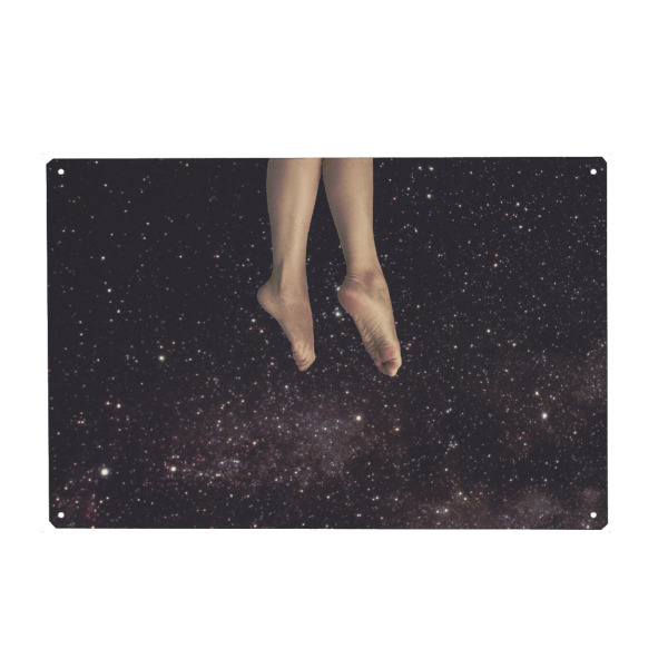 Metall Poster "Hung in space" artboxONE - Abstrakt,Galaxy