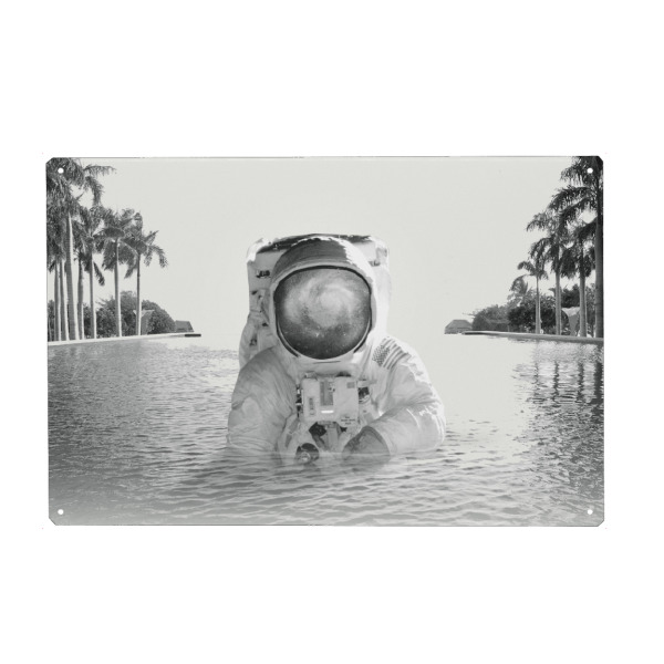Metall Poster "Astronaut 7" artboxONE - Abstrakt,Galaxy