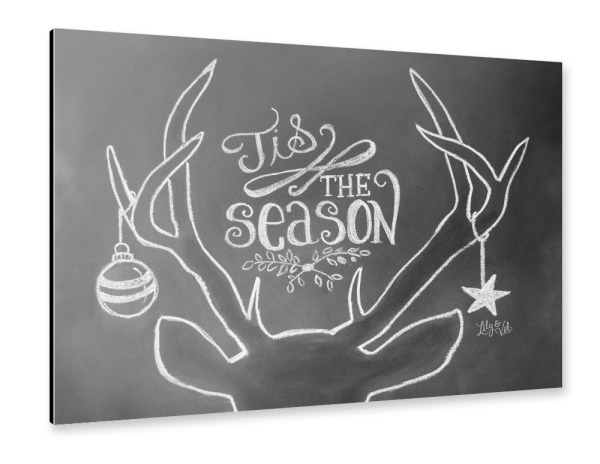 Alu-Dibond "Tis the season" 30x20 cm artboxONE