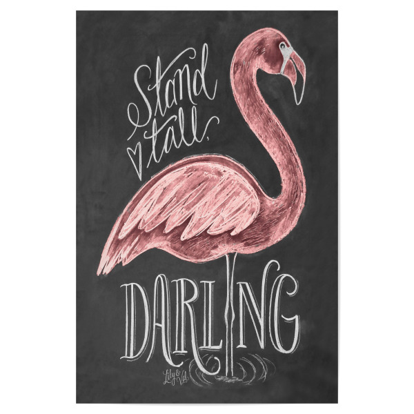 Poster "Stand tall Darling" artboxONE - Typografie,Tiere
