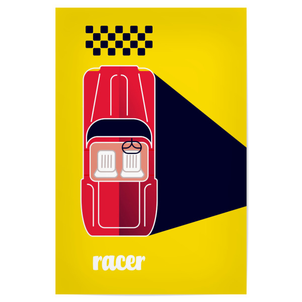 Poster 30x20 cm "Racer 04" artboxONE - Sport / Motorsport,Automobile,Sport,Männer