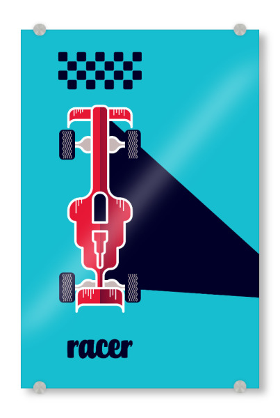 Acrylglasbild "Racer 03" artboxONE - Sport / Motorsport,Automobile,Sport,Männer