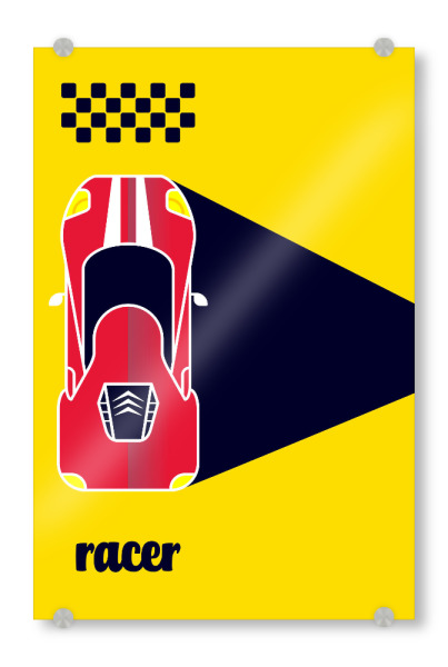 Acrylglasbild "Racer 02" artboxONE - Sport / Motorsport,Automobile,Sport,Männer