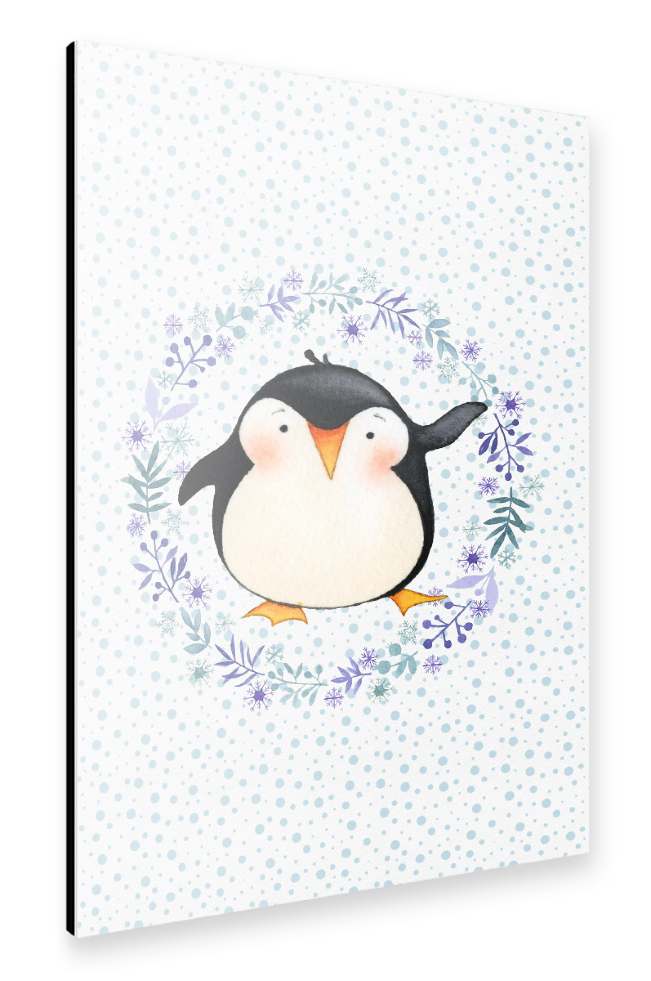 Alu-Dibond "Cute Penguin" 30x20 cm artboxONE