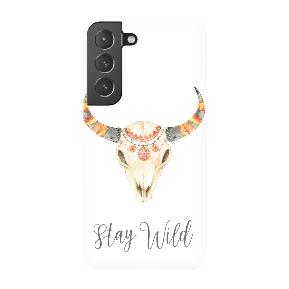 "Stay Wild Tribal Bull Skull"für Samsung Galaxy - Premium-Case Handyhülle artboxONE