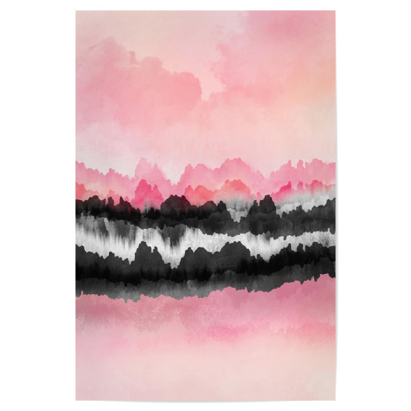 Poster "Pink Mountains" artboxONE - Abstrakt - Abstract,Clouds,Pink,Feminine,Landscape
