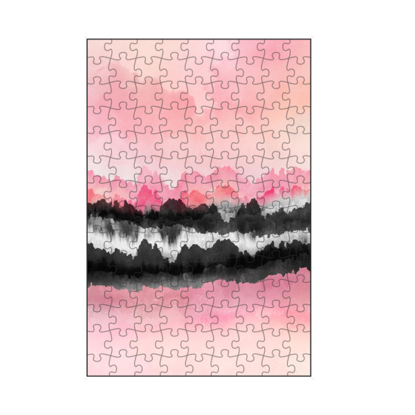 artboxONE Puzzle "Pink Mountains" artboxONE - Abstrakt - Abstract,Clouds,Pink,Feminine,Landscape - Bild abstract