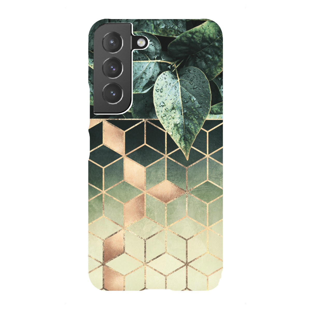 Samsung Galaxy "Leaves And Cubes 2" Premium-Case Handyhülle artboxONE