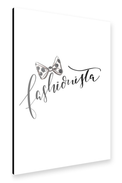 Alu-Dibond "Fashionista" 30x20 cm artboxONE