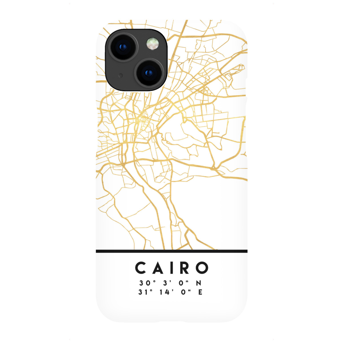 "CAIRO EGYPT STREET MAP ART"für iPhone - Premium-Case Handyhülle artboxONE