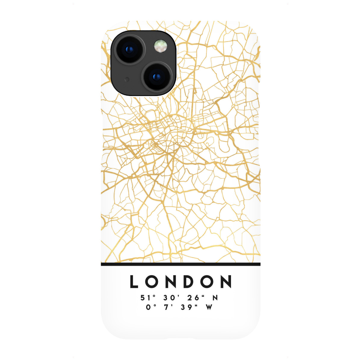 "LONDON ENGLAND STREET MAP ART"für iPhone - Premium-Case Handyhülle artboxONE