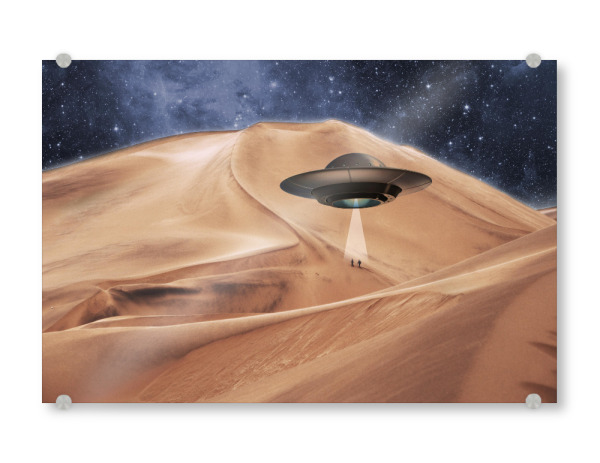 Acrylglasbild "ALIEN DESERT ABDUCTION" artboxONE - Galaxy