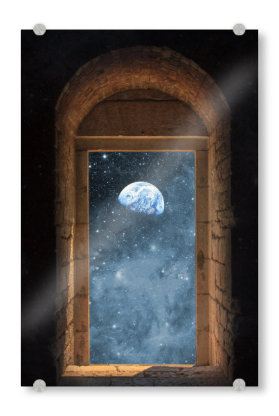 Acrylglasbild "DOOR TO THE UNIVERSE" artboxONE - Reise,Galaxy