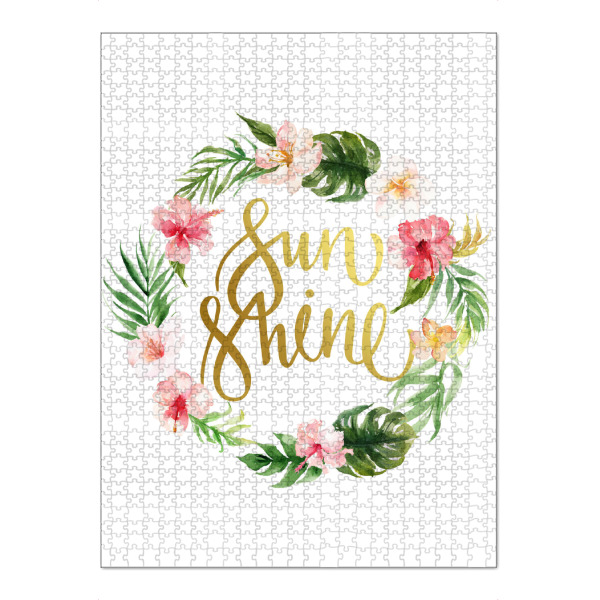 Puzzle Ravensburger "Sunshine" artboxONE - Typografie,Natur,Floral,Reise / Strand und Meer