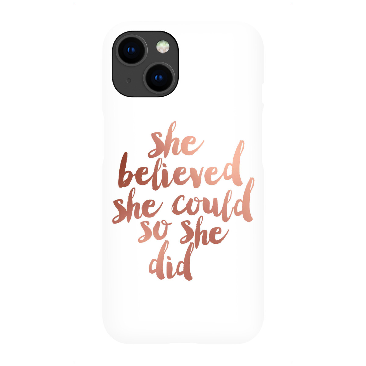 iPhone "She Believed She Could So She Did 2" Premium-Case Handyhülle artboxONE