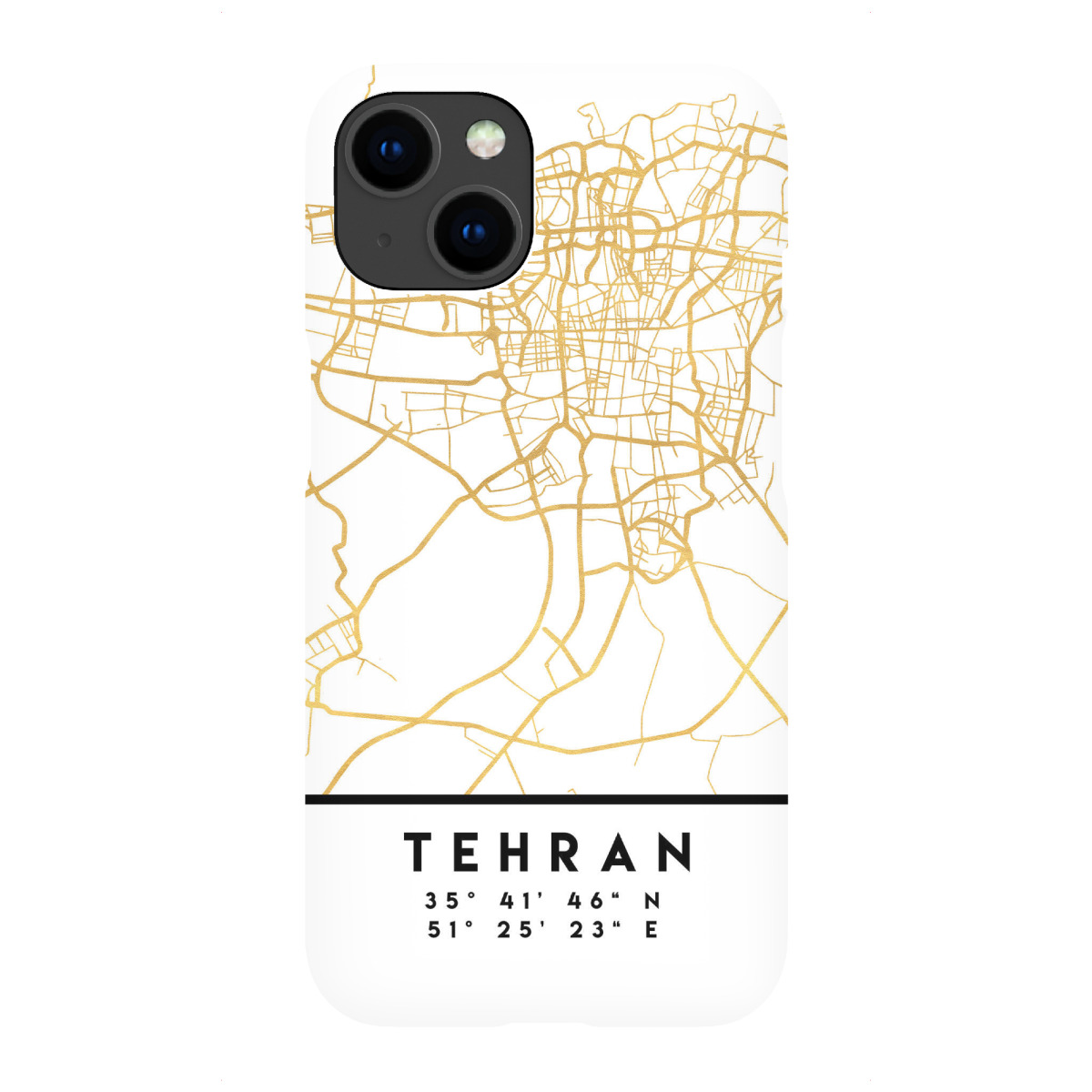 iPhone "TEHRAN IRAN STREET MAP ART" Premium-Case Handyhülle artboxONE