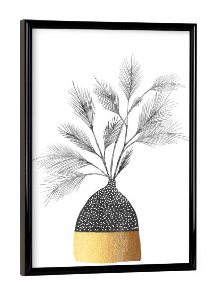 Poster mit schwarzem Rahmen "Urban Christmas 2" artboxONE - Typografie,Floral,Weihnachten