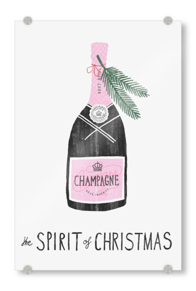 Acrylglasbild "Spirit of Christmas 1" artboxONE - Typografie,Essen & Trinken,Weihnachten,Essen & Trinken / Alkohol