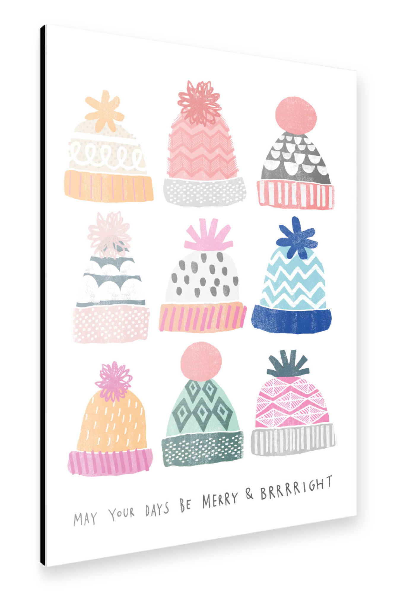 Alu-Dibond "Brrright Christmas 1" 75x50 cm artboxONE