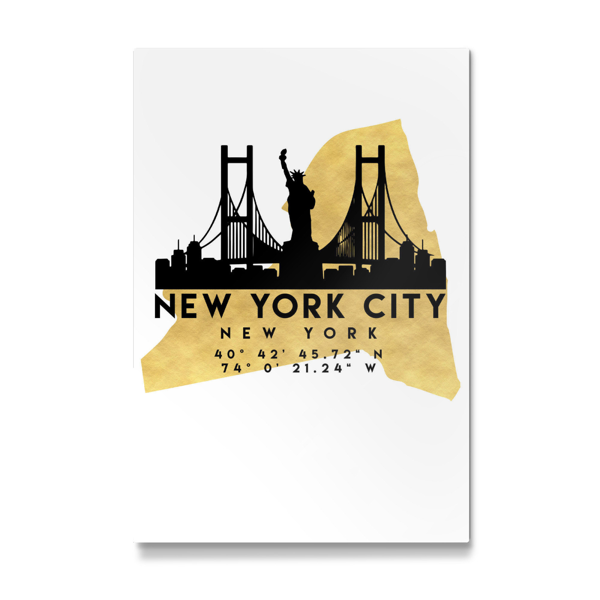 Galerie-Print "NEW YORK CITY SKYLINE MAP ART" 75x50 cm artboxONE