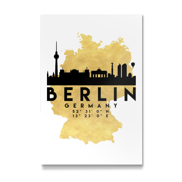 Galerie-Print "BERLIN GERMANY SKYLINE MAP ART" 30x20 cm artboxONE