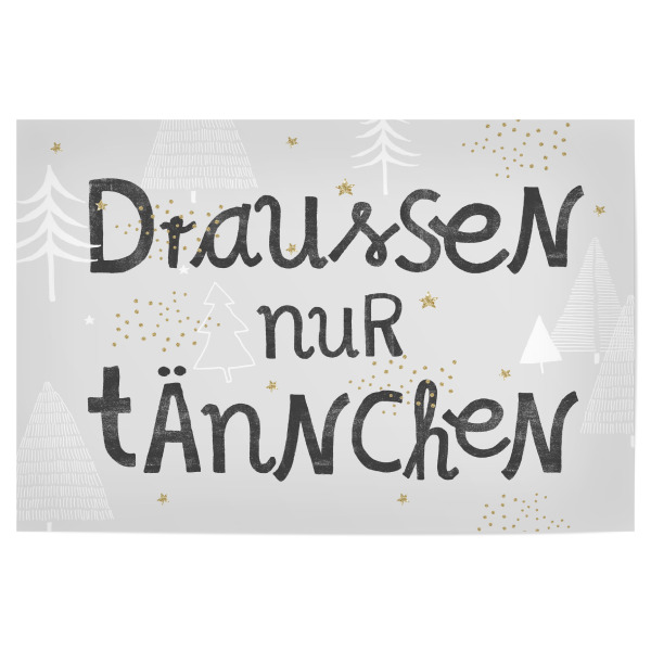 Poster "Weihnachtsregel 2" artboxONE - Typografie,Weihnachten