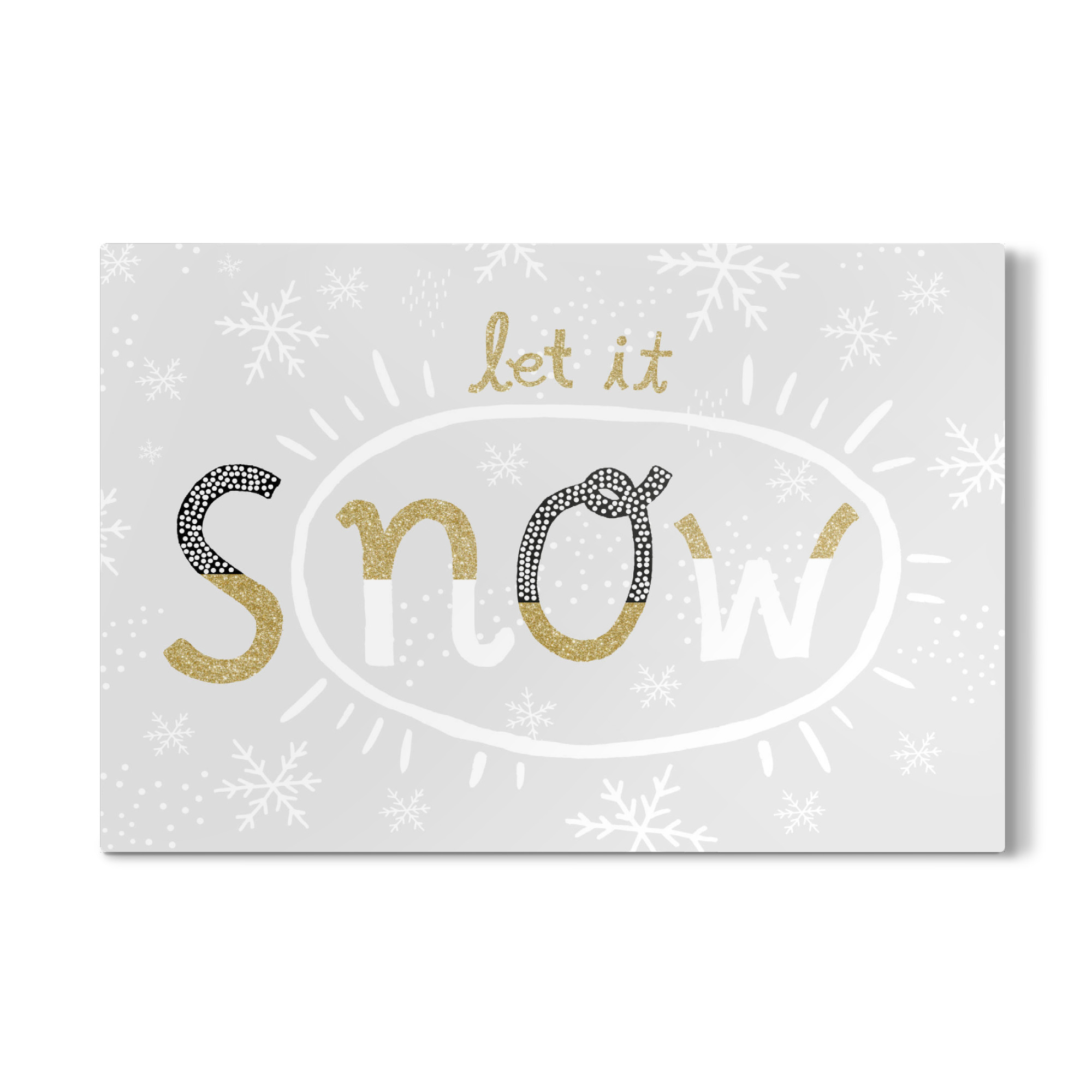 Galerie-Print "Let it snow 5" 75x50 cm artboxONE
