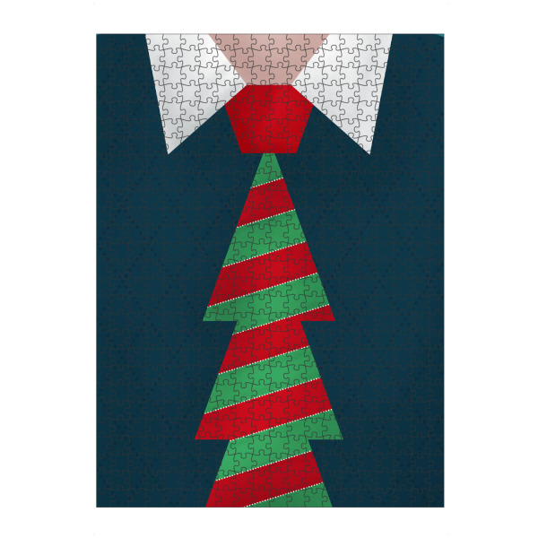 artboxONE Puzzle "X Mas Tie" artboxONE - Weihnachten - Krawatte,Weihnachten,Pullover,Mann,Weihnachtsbaum,Streifen - Bild Krawatte