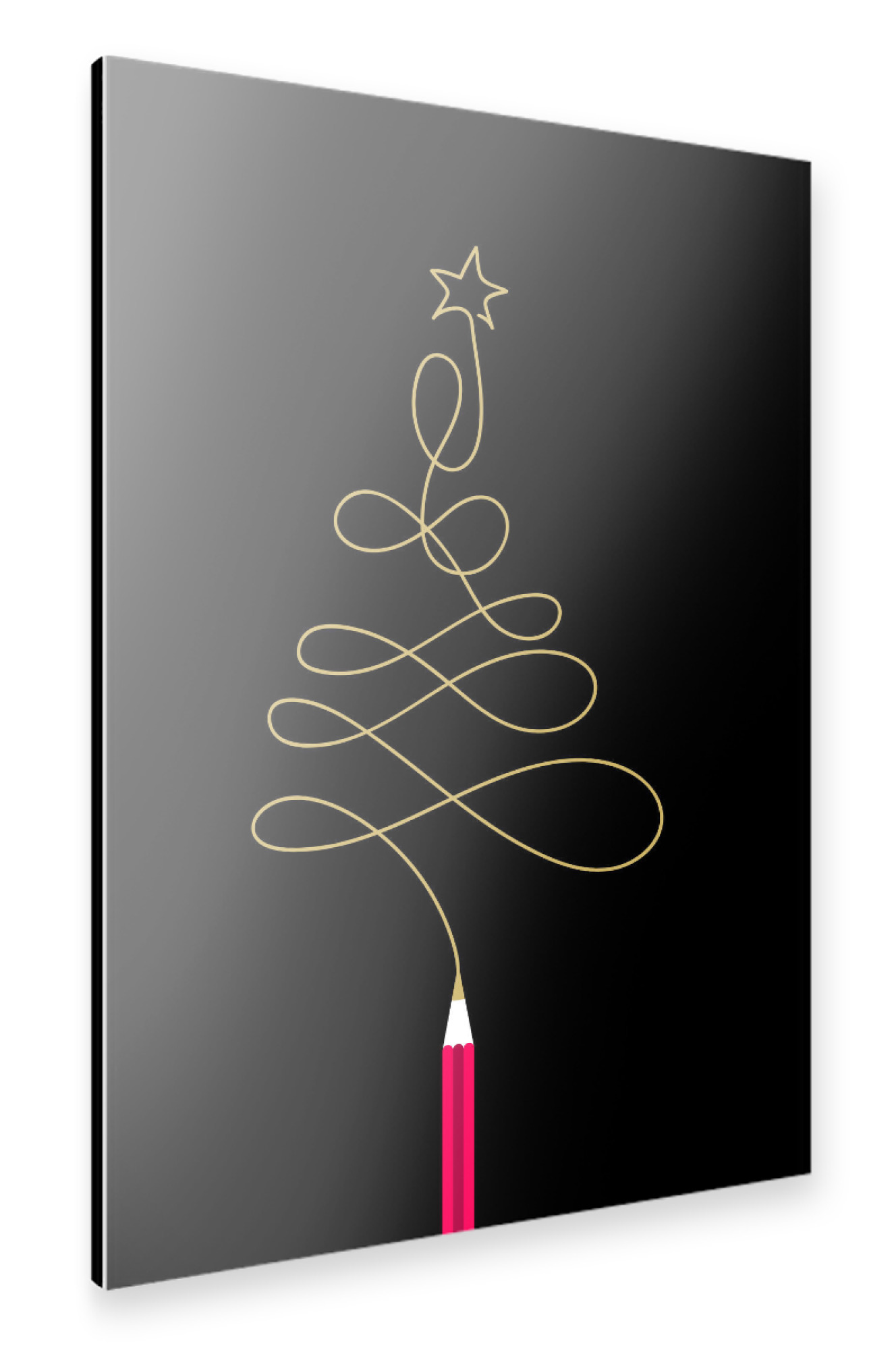 Alu-Dibond "Weihnachten" 75x50 cm artboxONE