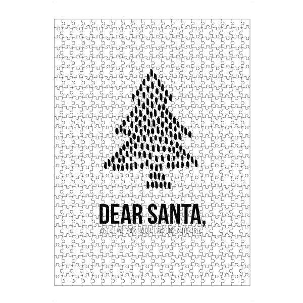 artboxONE Puzzle "Dear Santa 5" artboxONE - Typografie,Weihnachten