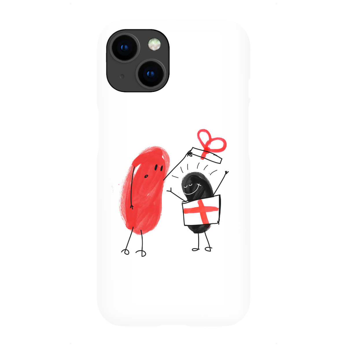 "Mr. X & The Funny Gift"für iPhone - Premium-Case Handyhülle artboxONE