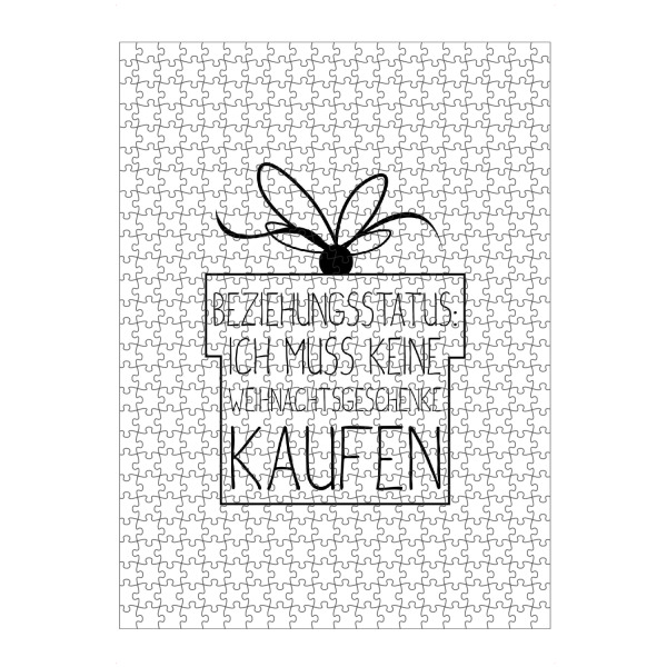 Puzzle Ravensburger "Beziehungsstatus 2" artboxONE - Typografie,Weihnachten
