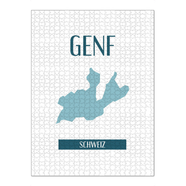 Puzzle Ravensburger "Genf 19" artboxONE - Städte,Typografie,Reise,Reise / Länder,Städte / Weitere
