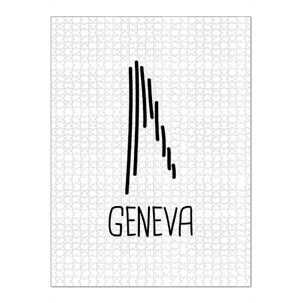Puzzle Ravensburger "Genf 18" artboxONE - Städte,Typografie,Reise,Reise / Länder,Städte / Weitere