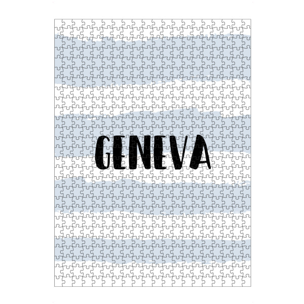 Puzzle Ravensburger "Genf 17" artboxONE - Städte,Typografie,Reise,Reise / Länder,Städte / Weitere