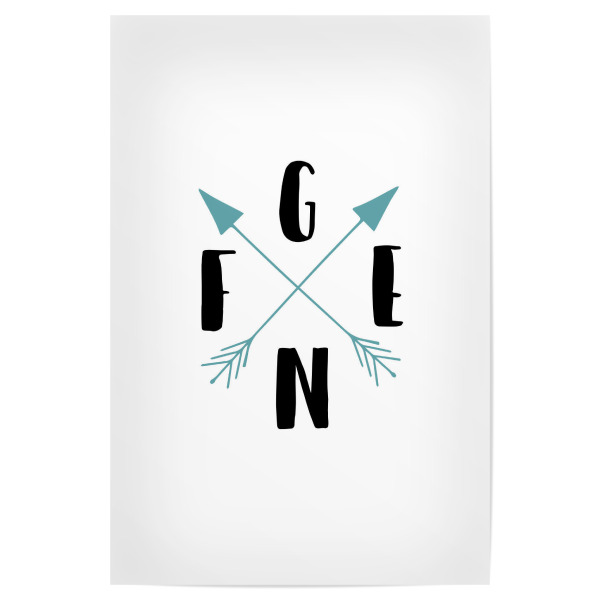 Poster 30x20 cm "Genf 12" artboxONE - Städte,Typografie,Reise,Reise / Länder,Städte / Weitere