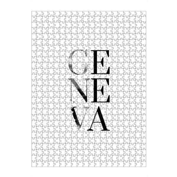 artboxONE Puzzle "Genf 2" artboxONE - Städte,Typografie,Reise,Reise / Länder,Städte / Weitere