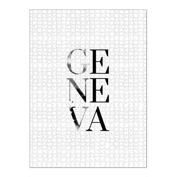 Puzzle Ravensburger "Genf 2" artboxONE - Städte,Typografie,Reise,Reise / Länder,Städte / Weitere