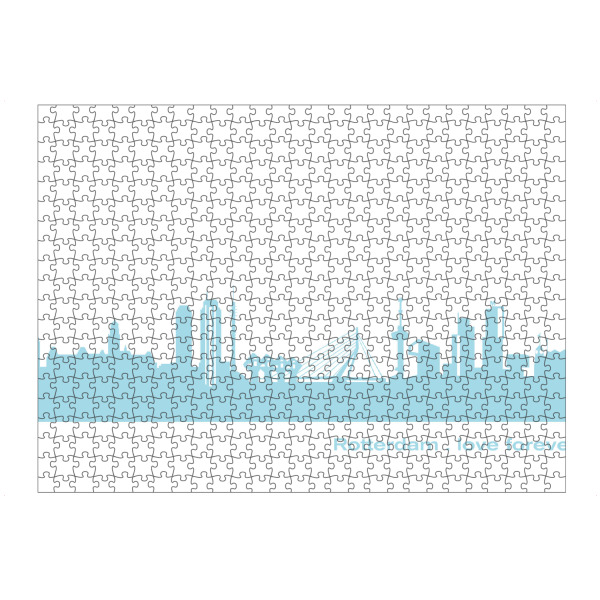 Puzzle Ravensburger "ROTTERDAM 08 Pastel-Blue Print" artboxONE - Städte,Reise,Städte / Weitere
