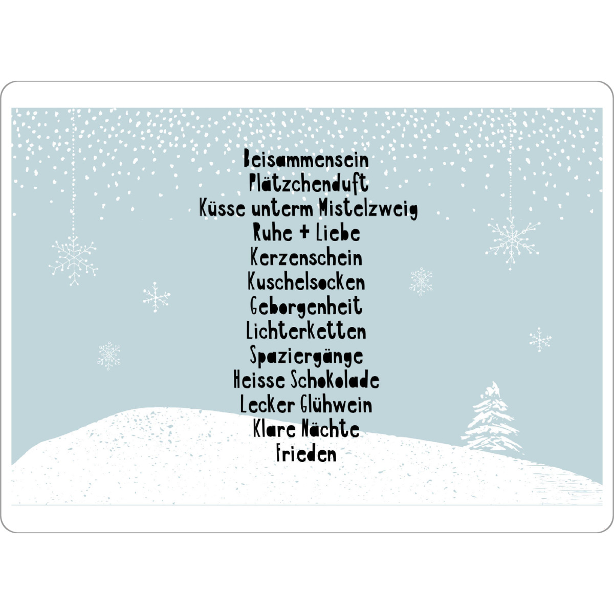 Tischset "Weihnachtszeit" artboxONE - Weihnachten
