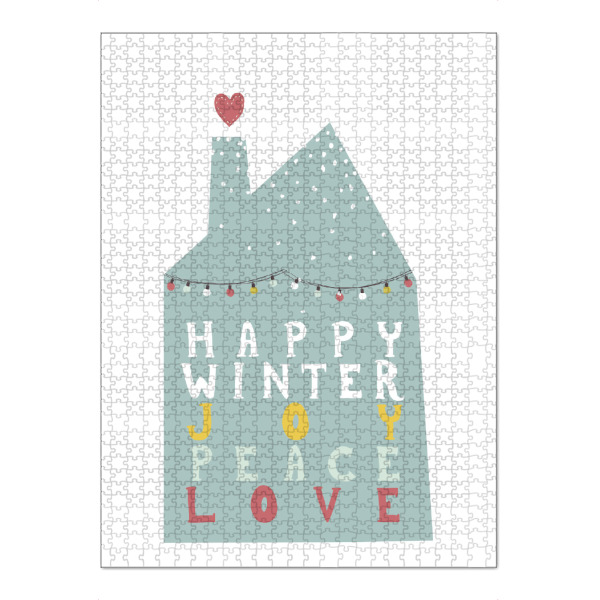 Puzzle Ravensburger "Happy Winter" artboxONE - Weihnachten