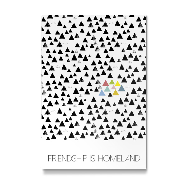 Galerie-Print "Friendship is homeland" 30x20 cm artboxONE