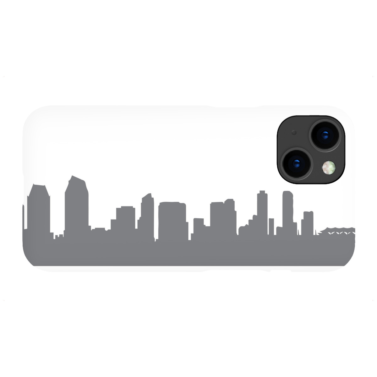"SAN DIEGO 02 Dunkelgraue Skyline"für iPhone - Premium-Case Handyhülle artboxONE