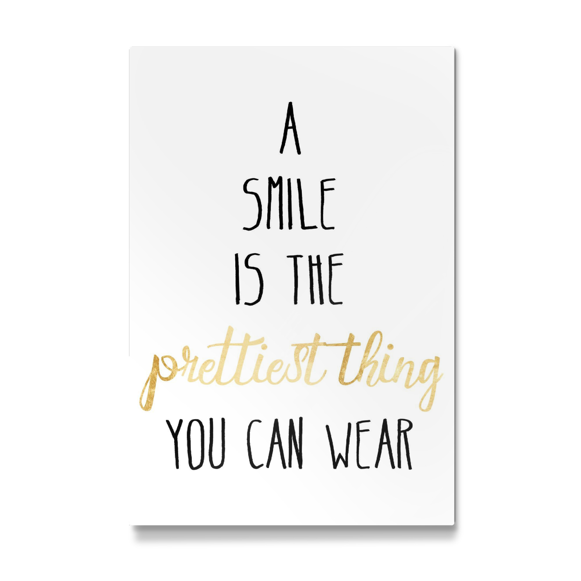 Galerie-Print "A Smile Is The Prettiest Thing" 75x50 cm artboxONE