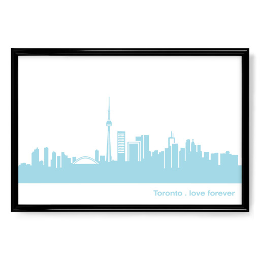 TORONTO 08 Pastel-Blue Print
